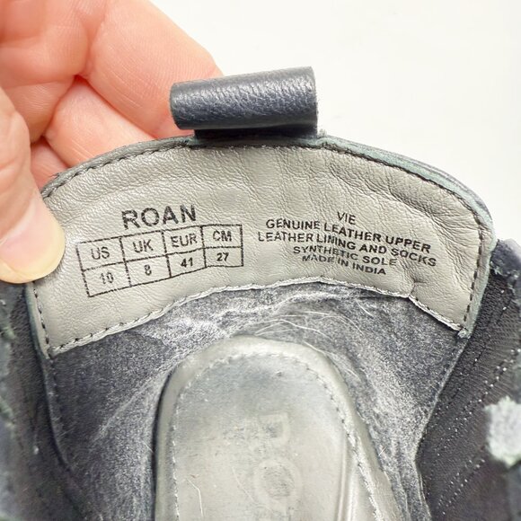 Bed Stu ROAN Gray Leather Flat Ankle Boots Women's Size 10 EUC Pull On - Picture 9 of 11